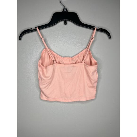 Forever 21 Baby Pink Sweetheart Cropped Tank Top Size Small - Picture 3 of 3